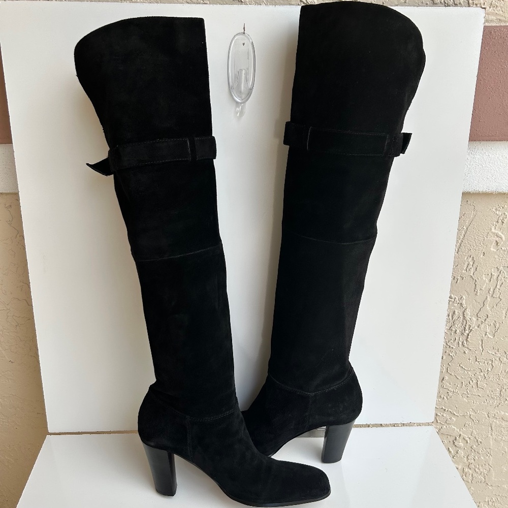 Enzo Angiolini Black Suede Style Eaniccolo Size 9.5 M